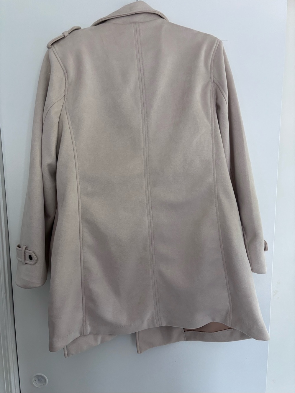 Magaschoni Light Cream Trench Coat - Picture 2 of 4